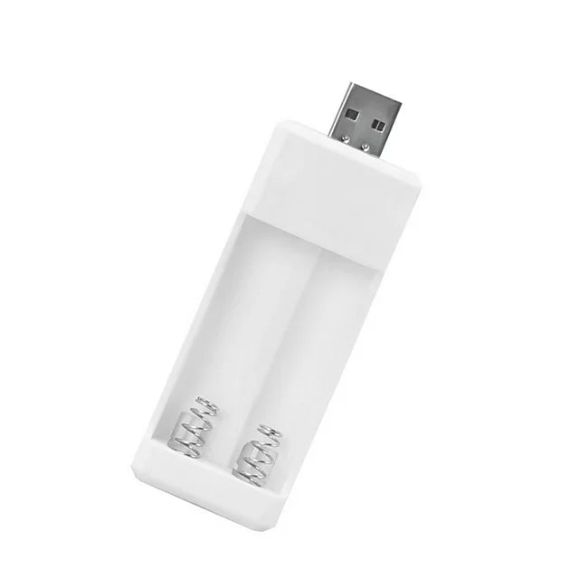 Free USB charger and rechargeable batteries included